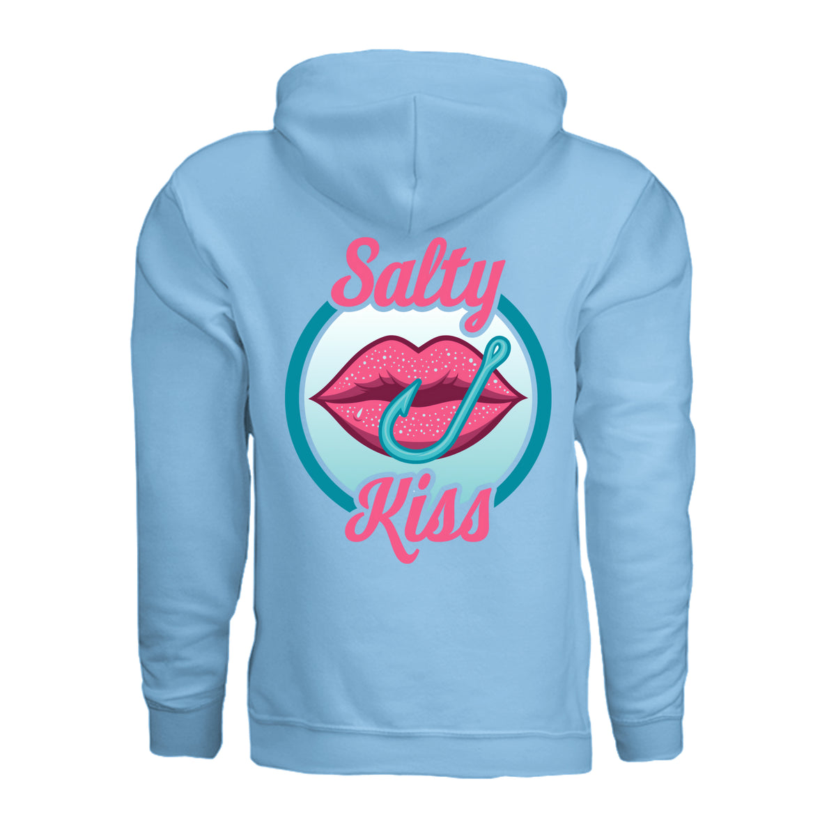 Unisex Hoodie - Salty Kiss Color Logo by Salty Kiss coastal apparel