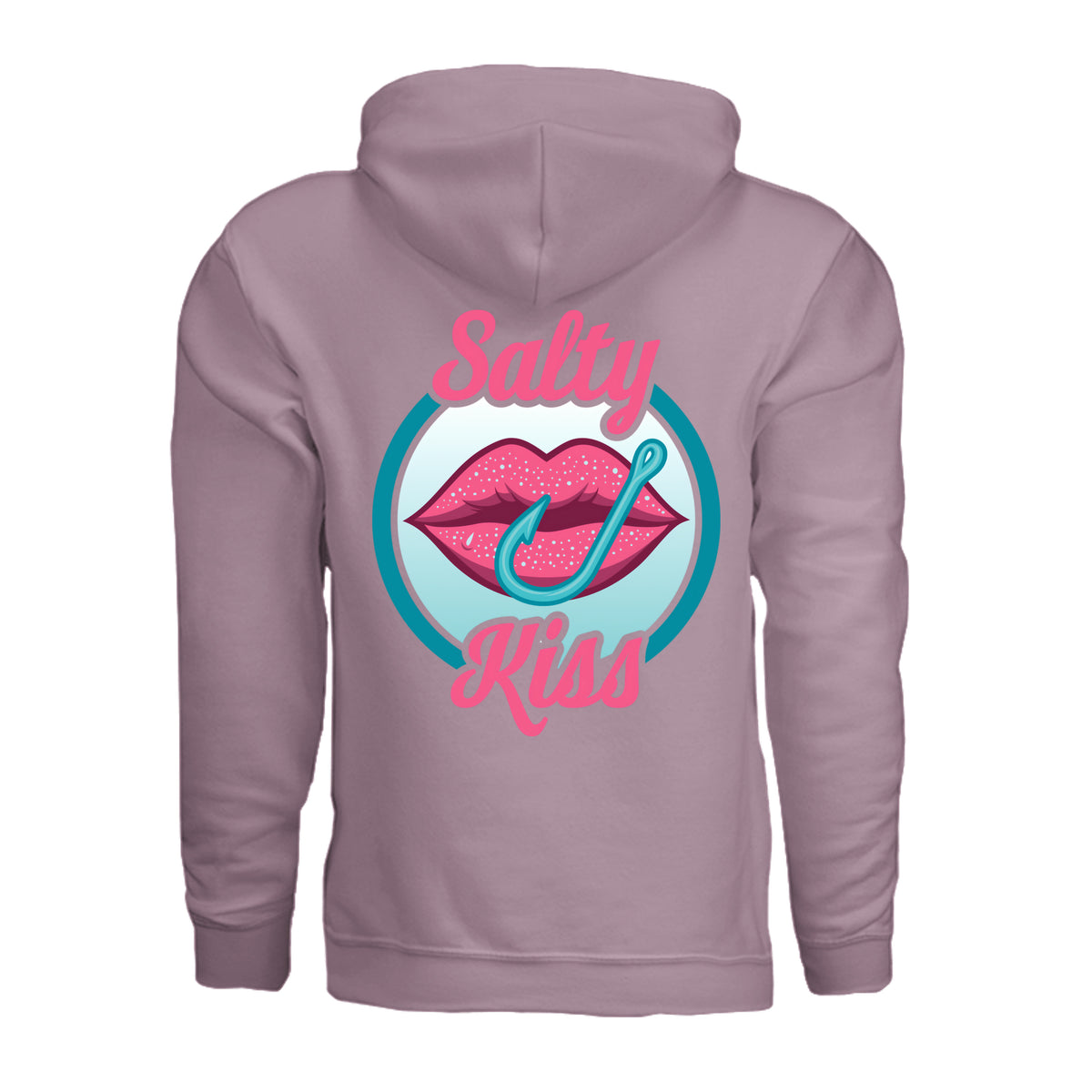 Unisex Hoodie - Salty Kiss Color Logo by Salty Kiss coastal apparel
