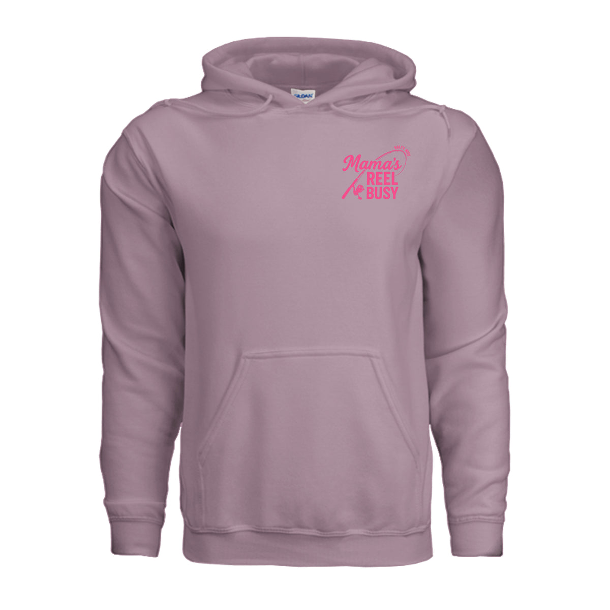 Women's Fishing Hoodie - Mama's Reel Busy by Salty Kiss coastal apparel