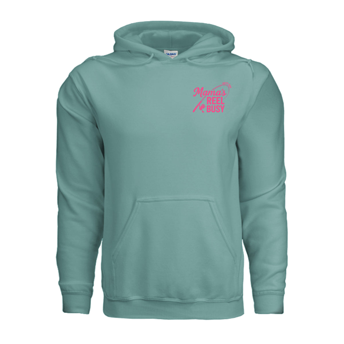 Women's Fishing Hoodie - Mama's Reel Busy by Salty Kiss coastal apparel