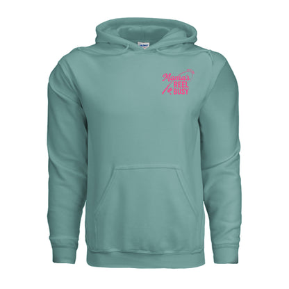 Women's Fishing Hoodie - Mama's Reel Busy by Salty Kiss coastal apparel