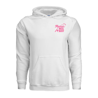 Women's Fishing Hoodie - Mama's Reel Busy by Salty Kiss coastal apparel