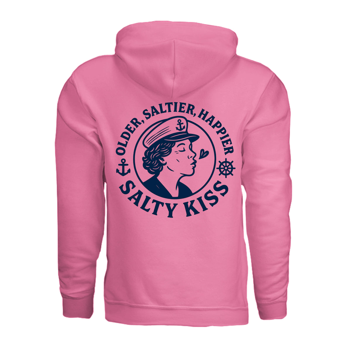 Women's Hoodie - Older, Saltier, Happier by Salty Kiss coastal apparel