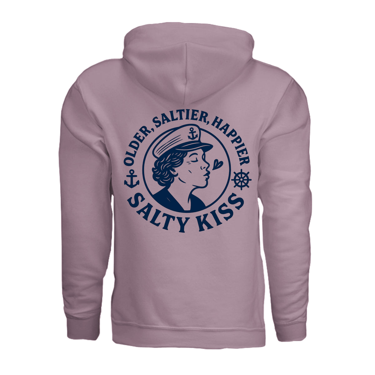 Women's Hoodie - Older, Saltier, Happier by Salty Kiss coastal apparel