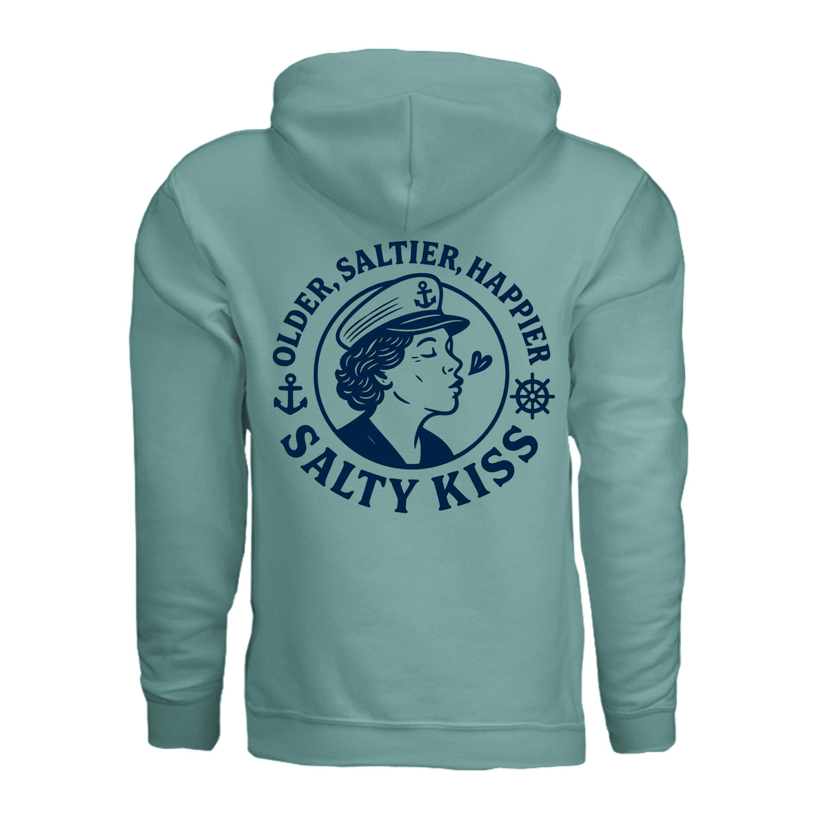 Women's Hoodie - Older, Saltier, Happier by Salty Kiss coastal apparel