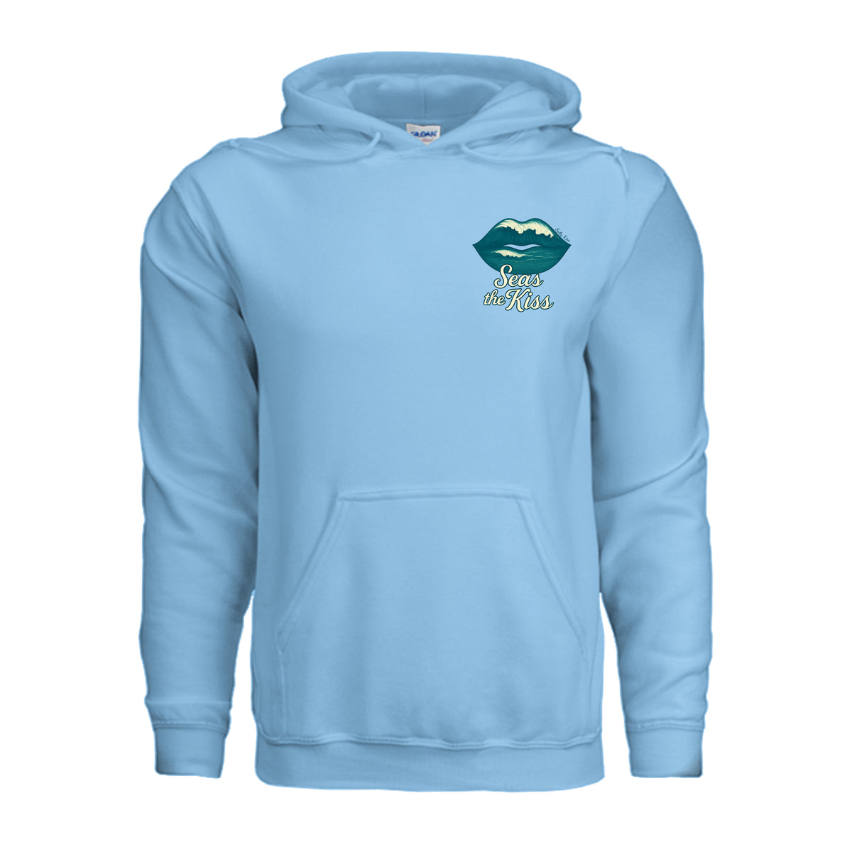 Women's Hoodie - Seas the Kiss by Salty Kiss coastal apparel