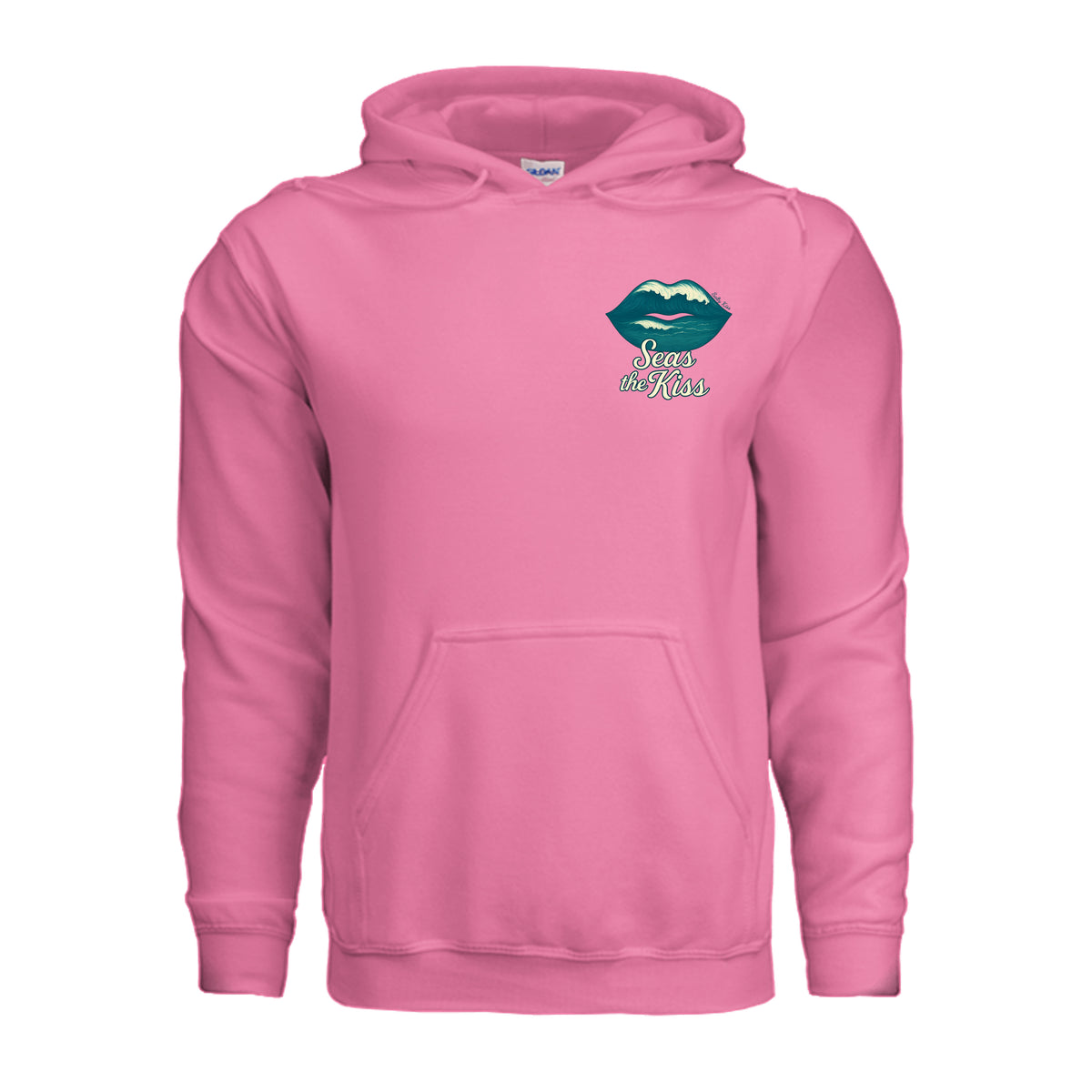 Women's Hoodie - Seas the Kiss by Salty Kiss coastal apparel