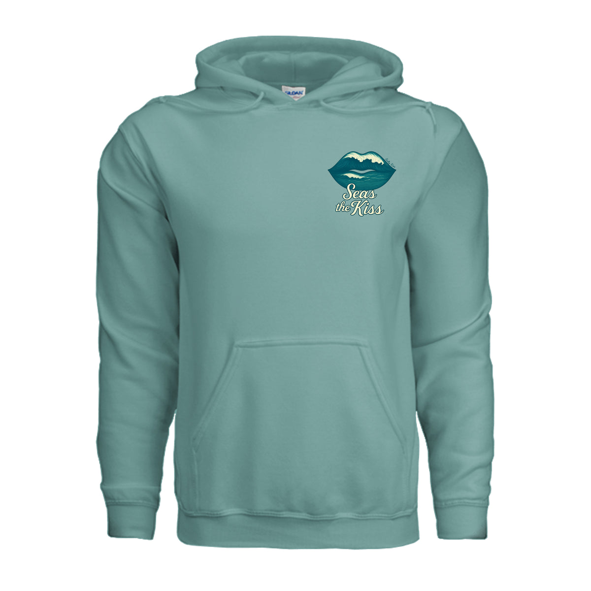 Women's Hoodie - Seas the Kiss by Salty Kiss coastal apparel