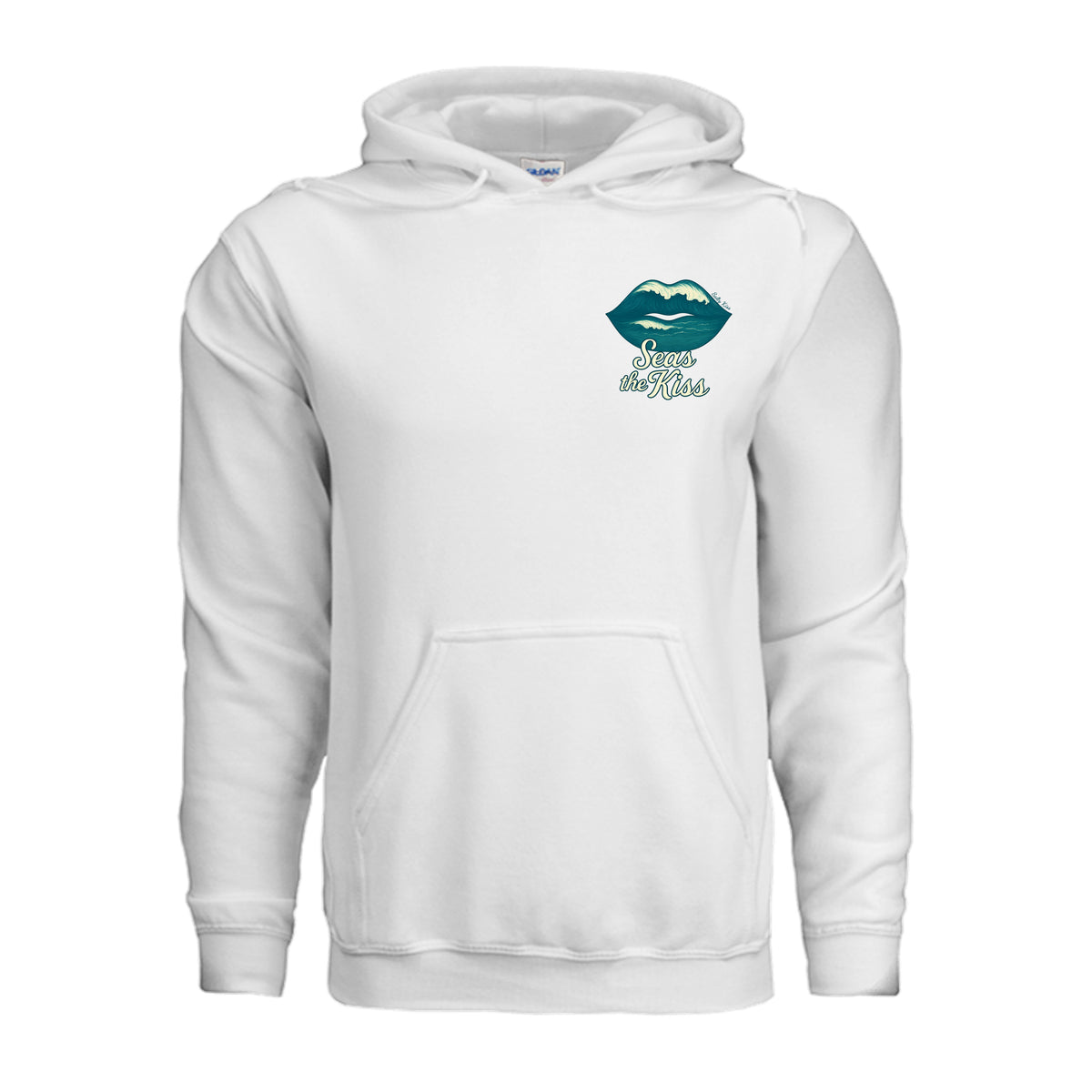 Women's Hoodie - Seas the Kiss by Salty Kiss coastal apparel