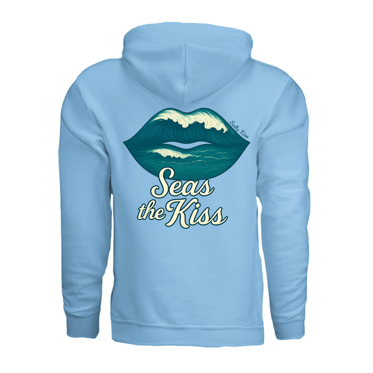 Women's Hoodie - Seas the Kiss by Salty Kiss coastal apparel