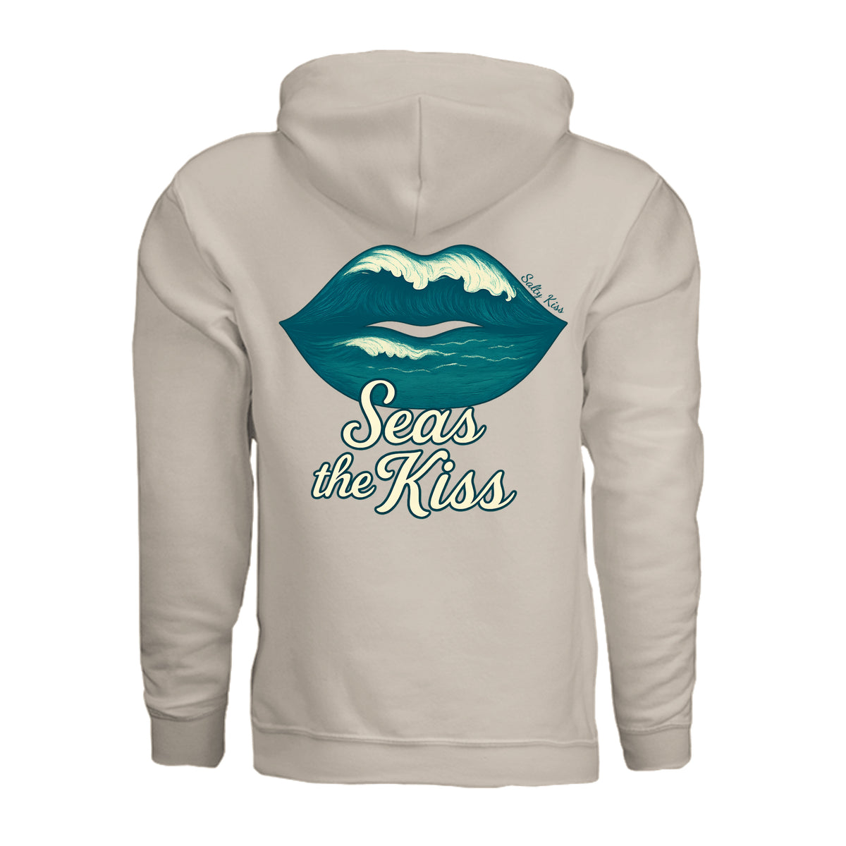 Women's Hoodie - Seas the Kiss by Salty Kiss coastal apparel