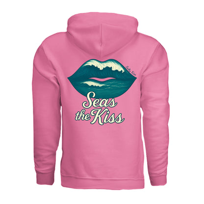 Women's Hoodie - Seas the Kiss by Salty Kiss coastal apparel