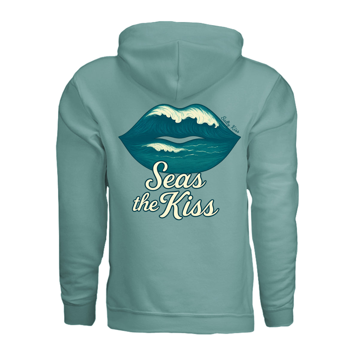 Women's Hoodie - Seas the Kiss by Salty Kiss coastal apparel