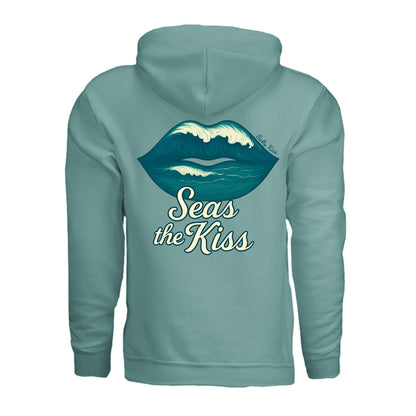Women's Hoodie - Seas the Kiss by Salty Kiss coastal apparel