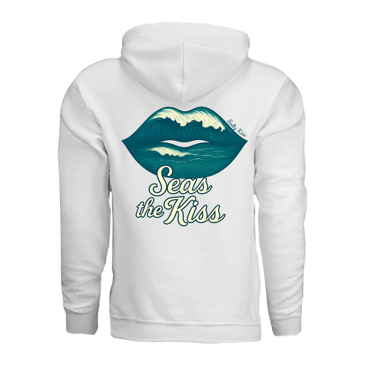 Women's Hoodie - Seas the Kiss by Salty Kiss coastal apparel