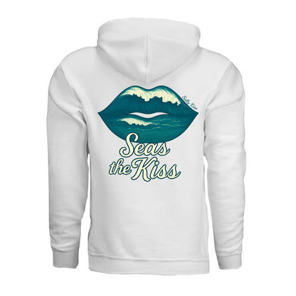 Women's Hoodie - Seas the Kiss by Salty Kiss coastal apparel