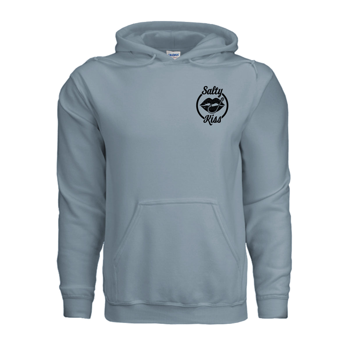 Unisex Hoodie - Salty Kiss Black Logo by Salty Kiss coastal apparel