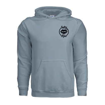 Unisex Hoodie - Salty Kiss Black Logo by Salty Kiss coastal apparel