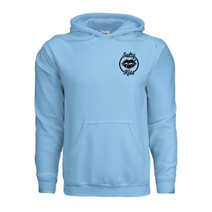 Unisex Hoodie - Salty Kiss Black Logo by Salty Kiss coastal apparel