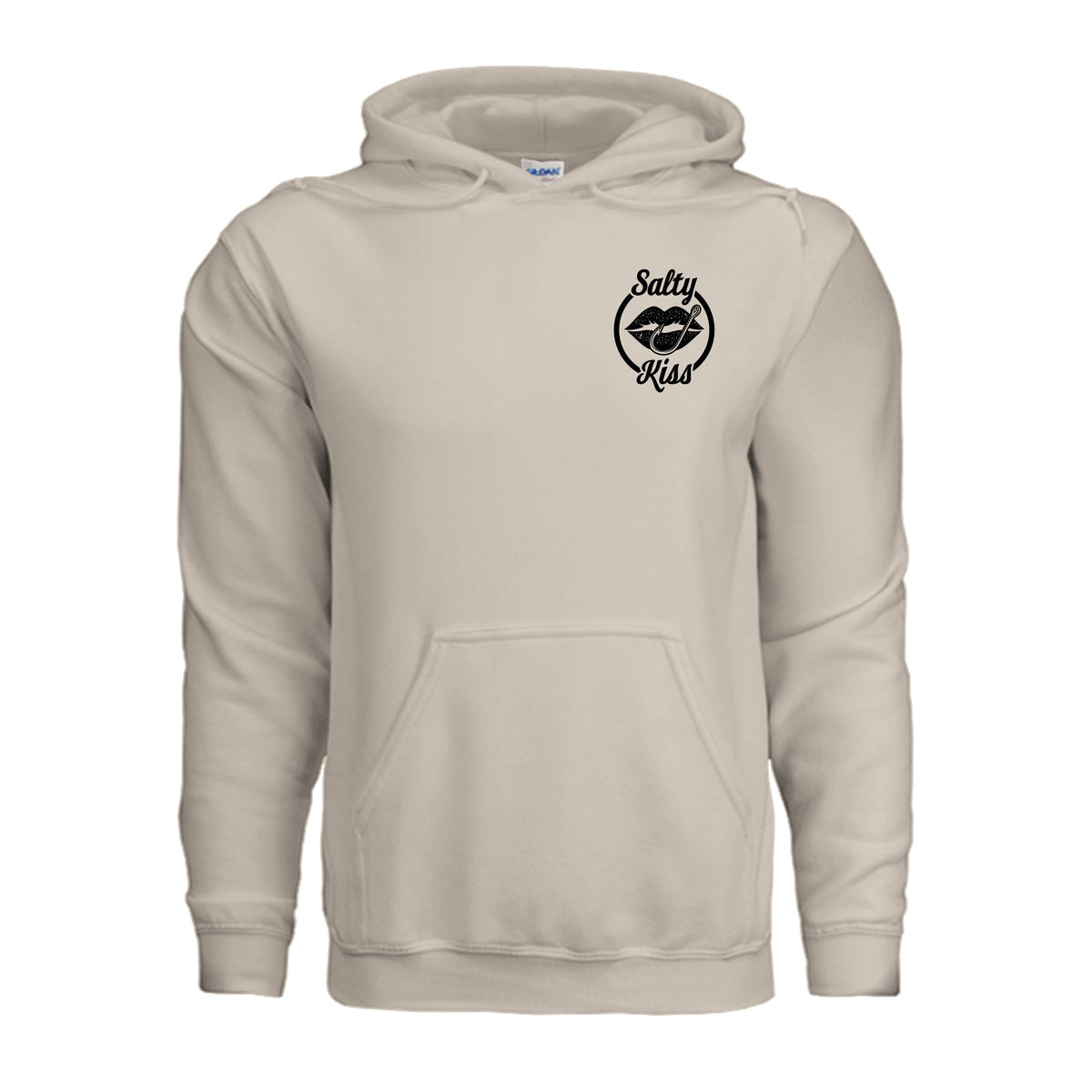 Unisex Hoodie - Salty Kiss Black Logo by Salty Kiss coastal apparel