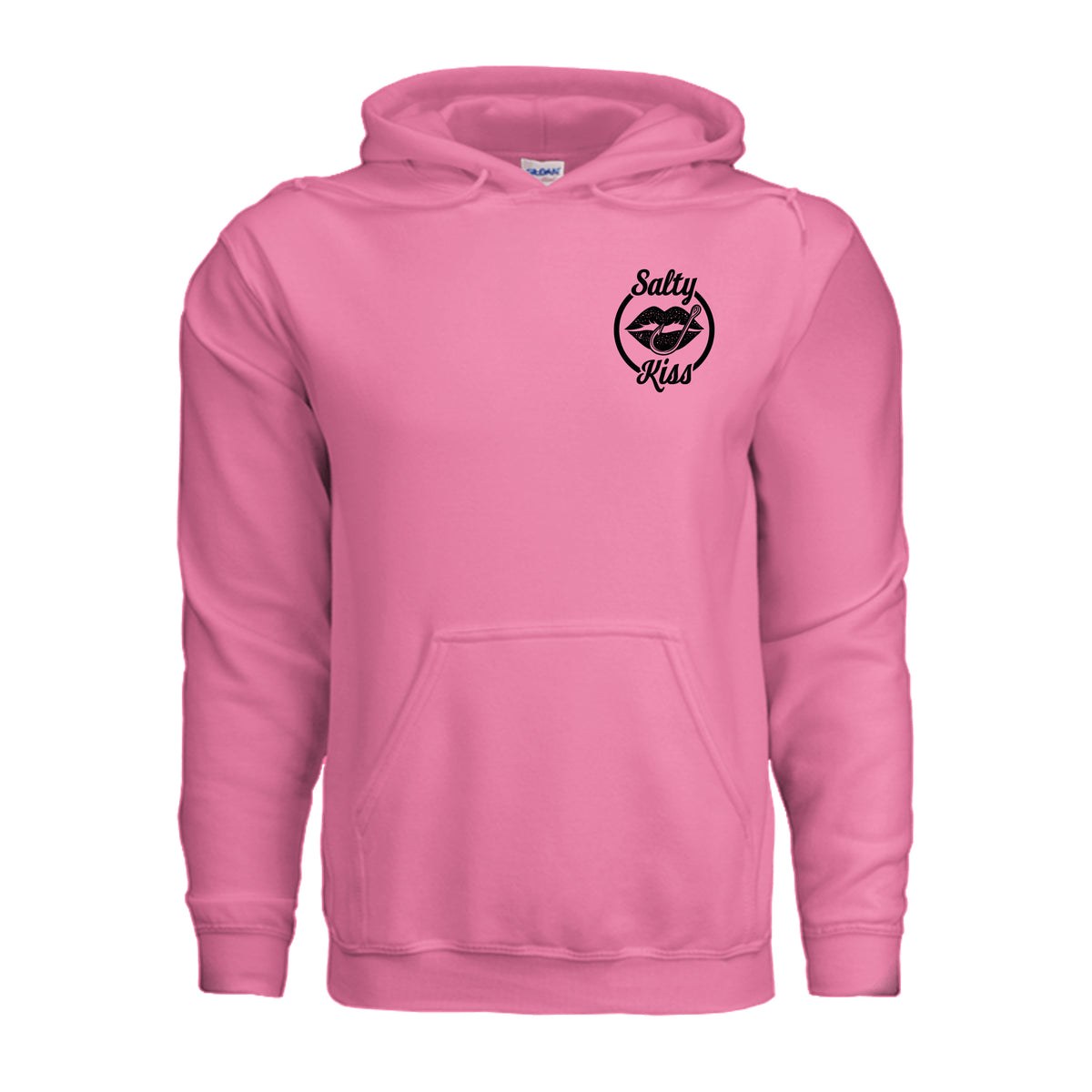 Unisex Hoodie - Salty Kiss Black Logo by Salty Kiss coastal apparel