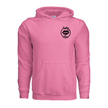 Unisex Hoodie - Salty Kiss Black Logo by Salty Kiss coastal apparel
