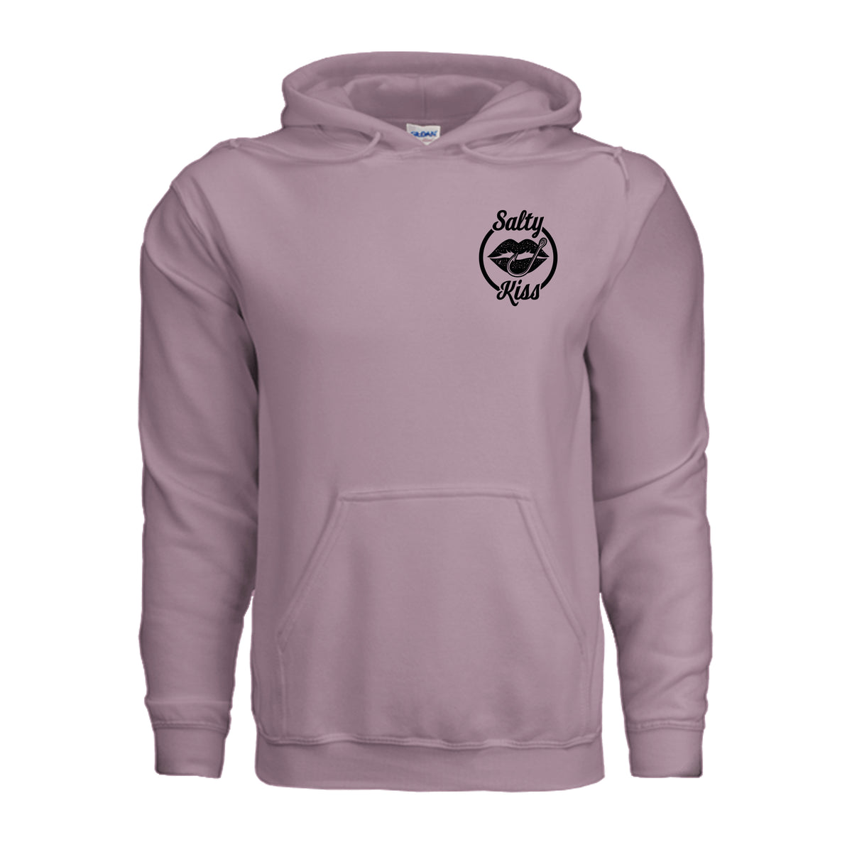 Unisex Hoodie - Salty Kiss Black Logo by Salty Kiss coastal apparel