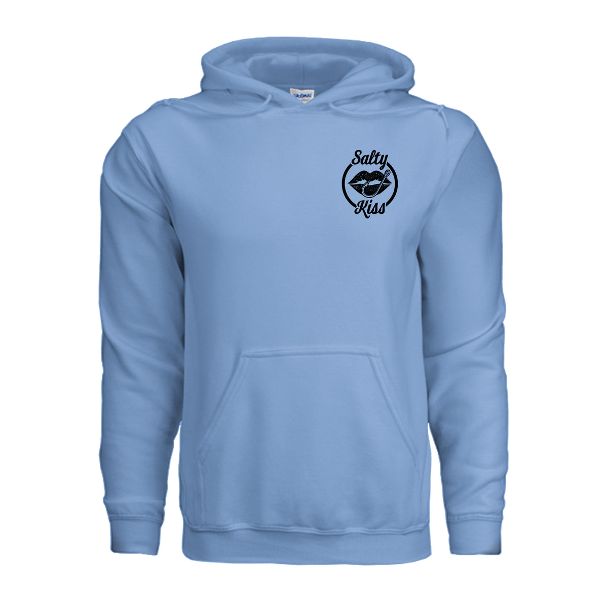 Unisex Hoodie - Salty Kiss Black Logo by Salty Kiss coastal apparel