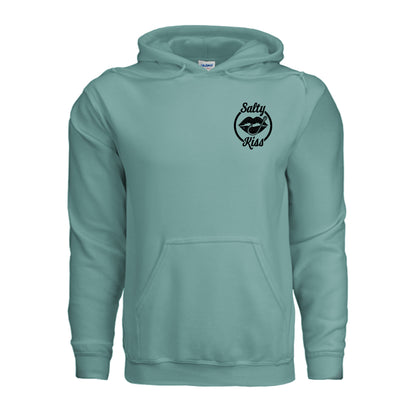 Unisex Hoodie - Salty Kiss Black Logo by Salty Kiss coastal apparel