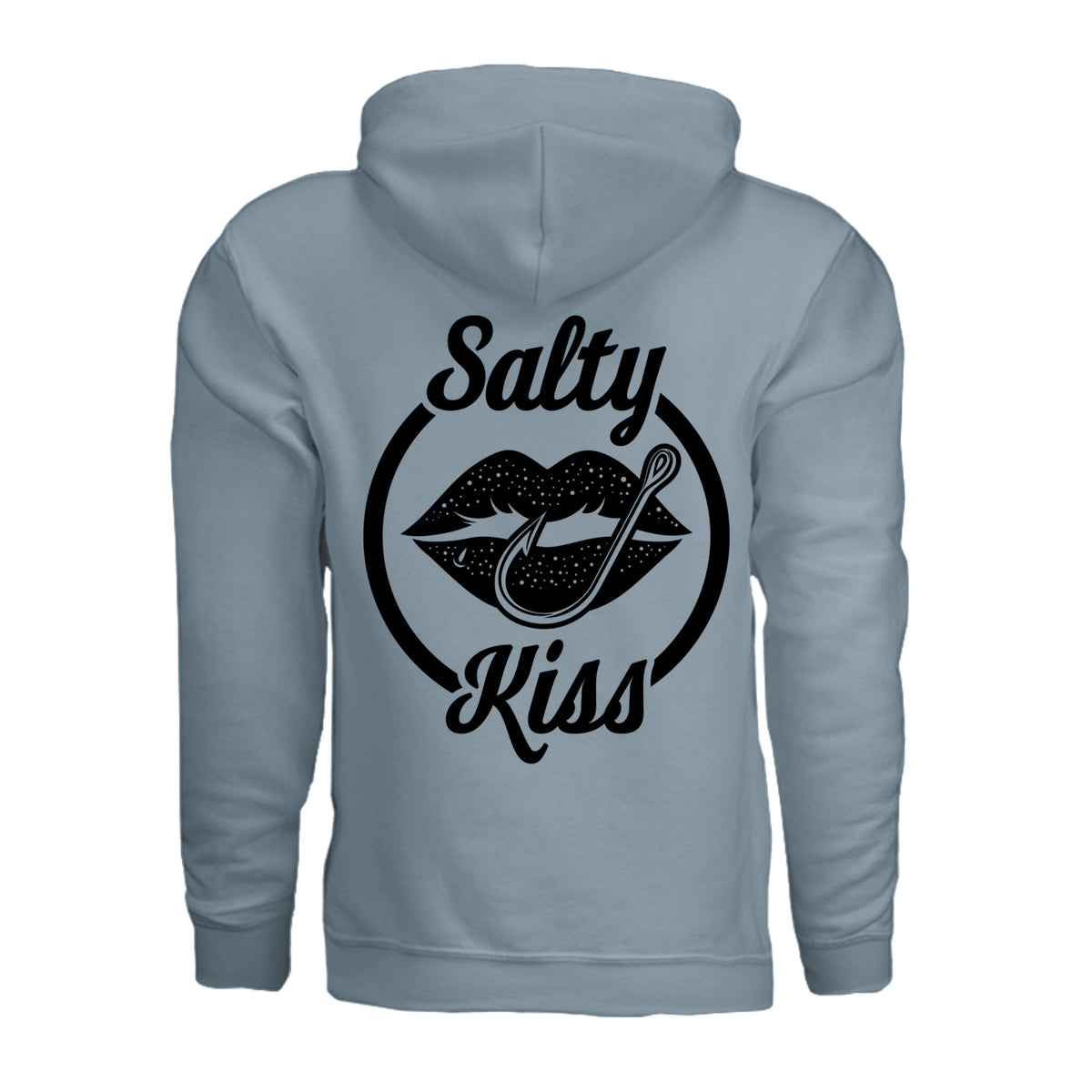 Unisex Hoodie - Salty Kiss Black Logo by Salty Kiss coastal apparel