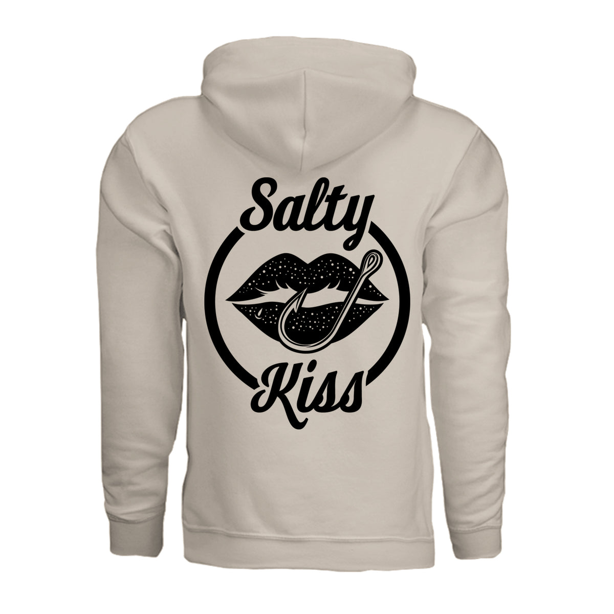Unisex Hoodie - Salty Kiss Black Logo by Salty Kiss coastal apparel
