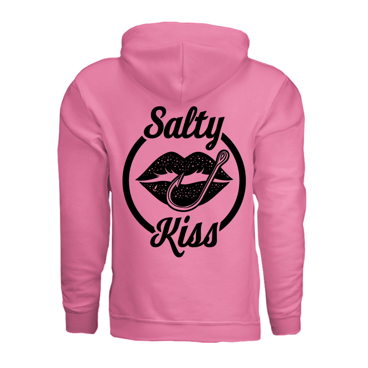 Unisex Hoodie - Salty Kiss Black Logo by Salty Kiss coastal apparel