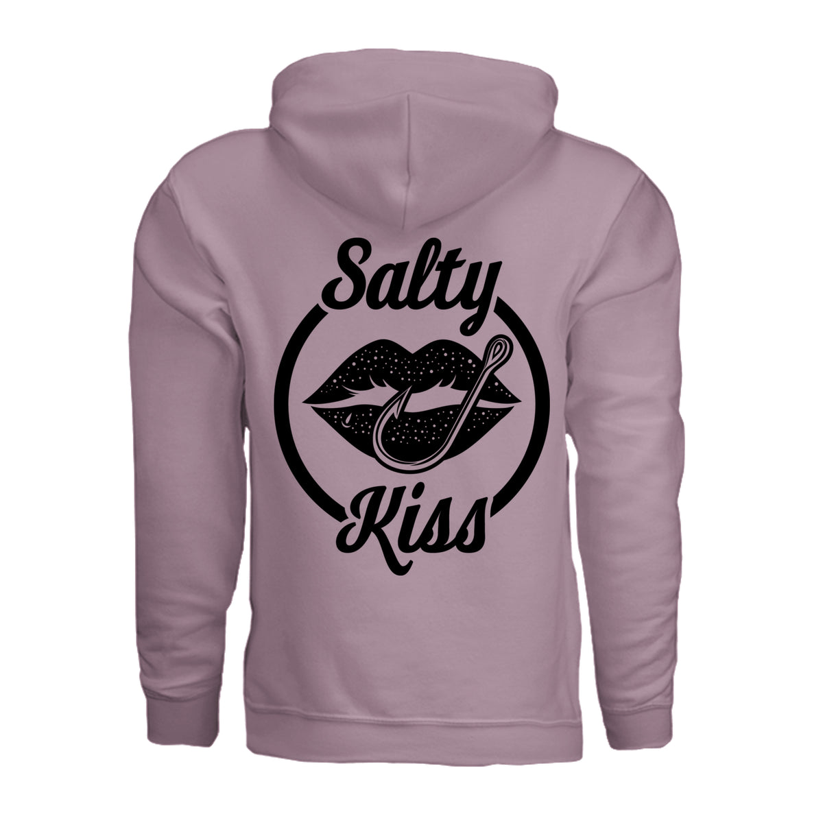 Unisex Hoodie - Salty Kiss Black Logo by Salty Kiss coastal apparel