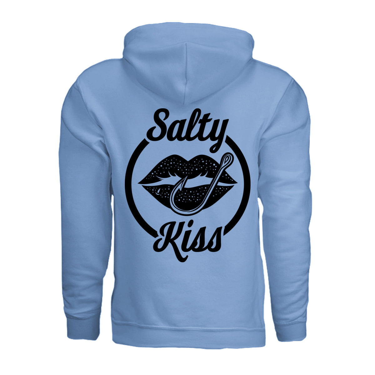Unisex Hoodie - Salty Kiss Black Logo by Salty Kiss coastal apparel
