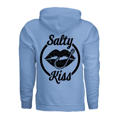 Unisex Hoodie - Salty Kiss Black Logo by Salty Kiss coastal apparel