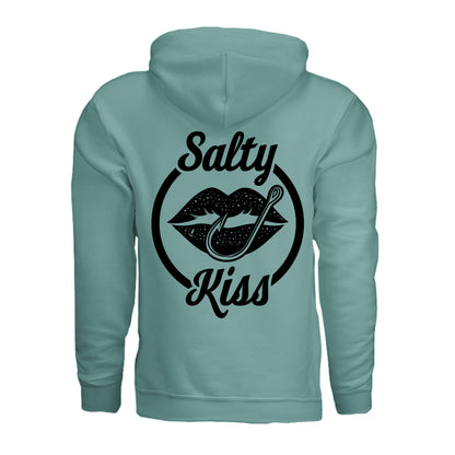 Unisex Hoodie - Salty Kiss Black Logo by Salty Kiss coastal apparel