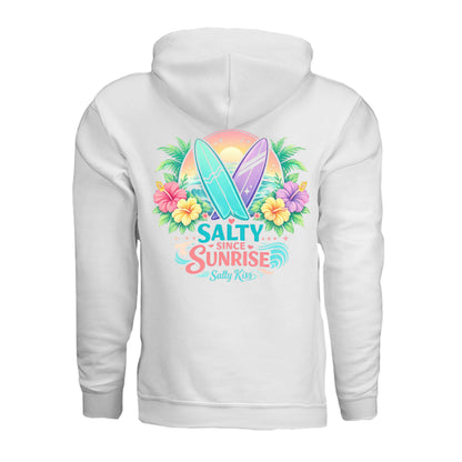 Women's Hoodie - Salty Since Sunrise by Salty Kiss coastal apparel