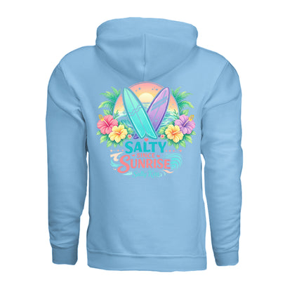 Women's Hoodie - Salty Since Sunrise by Salty Kiss coastal apparel