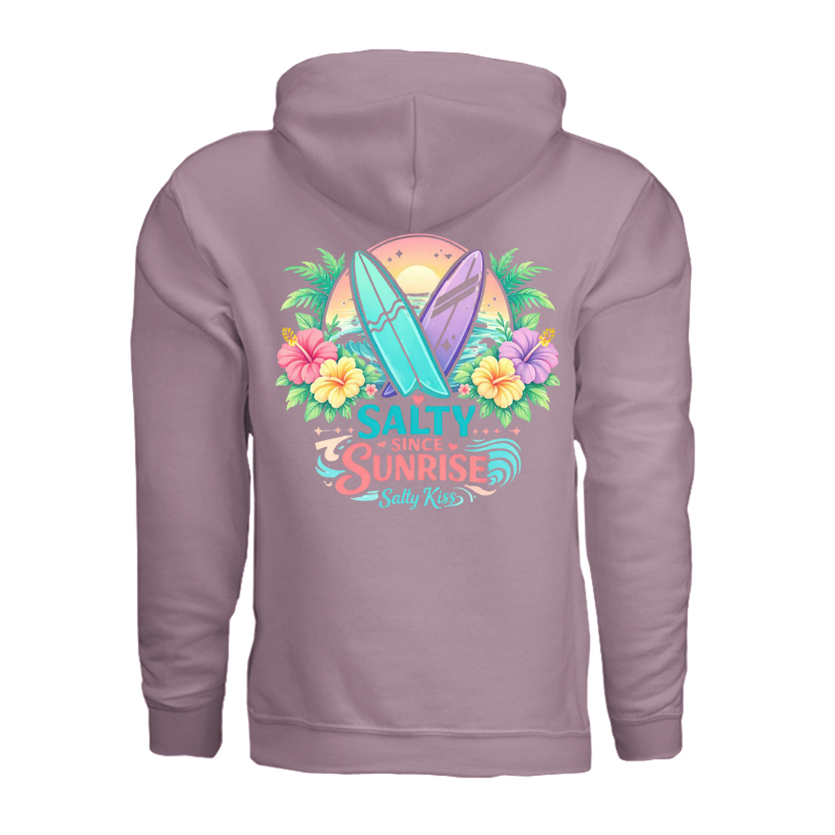 Women's Hoodie - Salty Since Sunrise by Salty Kiss coastal apparel