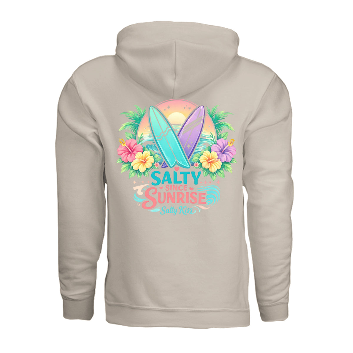 Women's Hoodie - Salty Since Sunrise by Salty Kiss coastal apparel