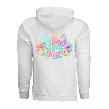 Women's Hoodie - Sunset Surf Bloom by Salty Kiss coastal apparel