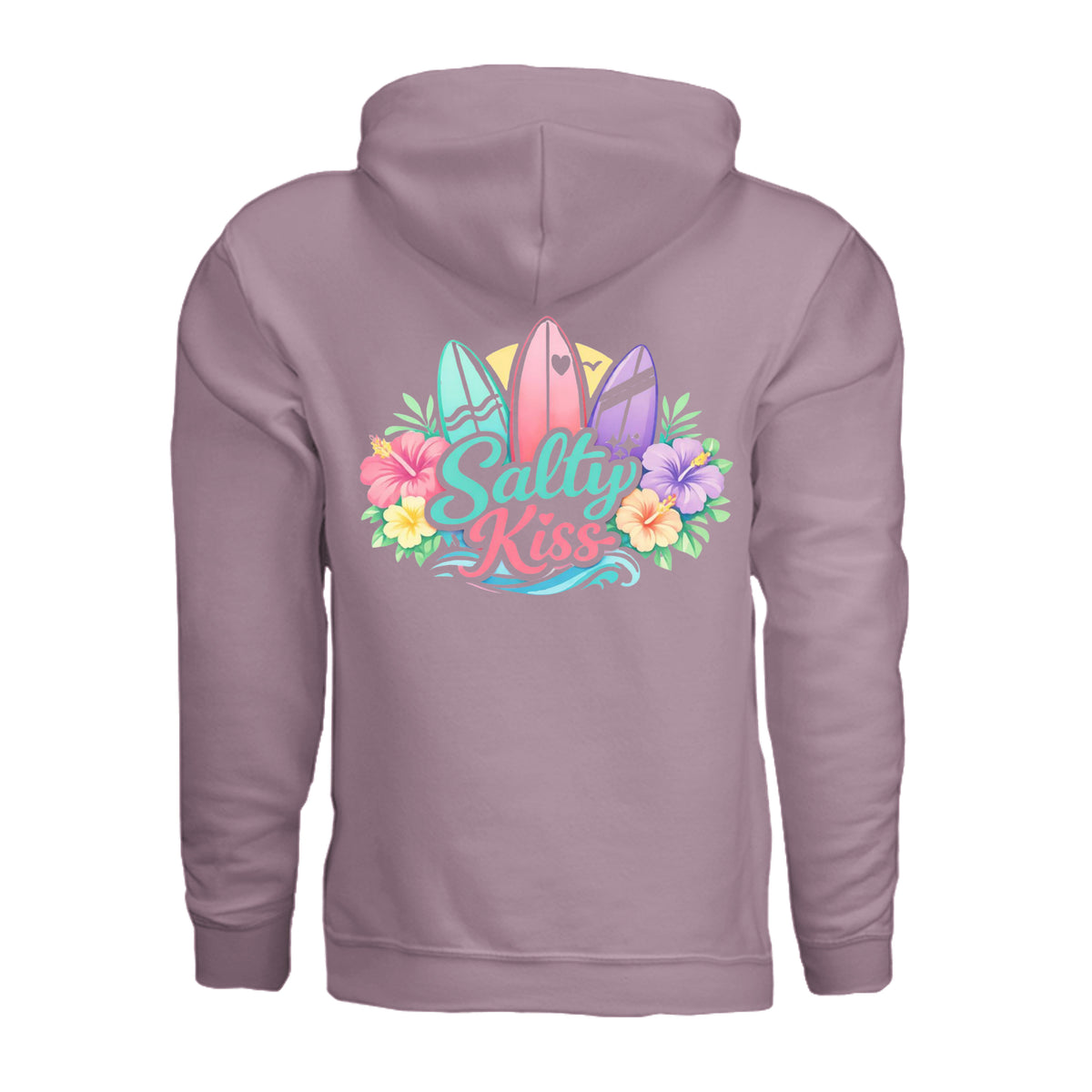 Women's Hoodie - Sunset Surf Bloom by Salty Kiss coastal apparel