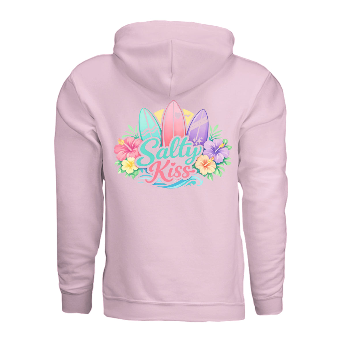 Women's Hoodie - Sunset Surf Bloom by Salty Kiss coastal apparel