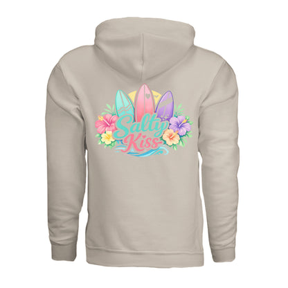 Women's Hoodie - Sunset Surf Bloom by Salty Kiss coastal apparel