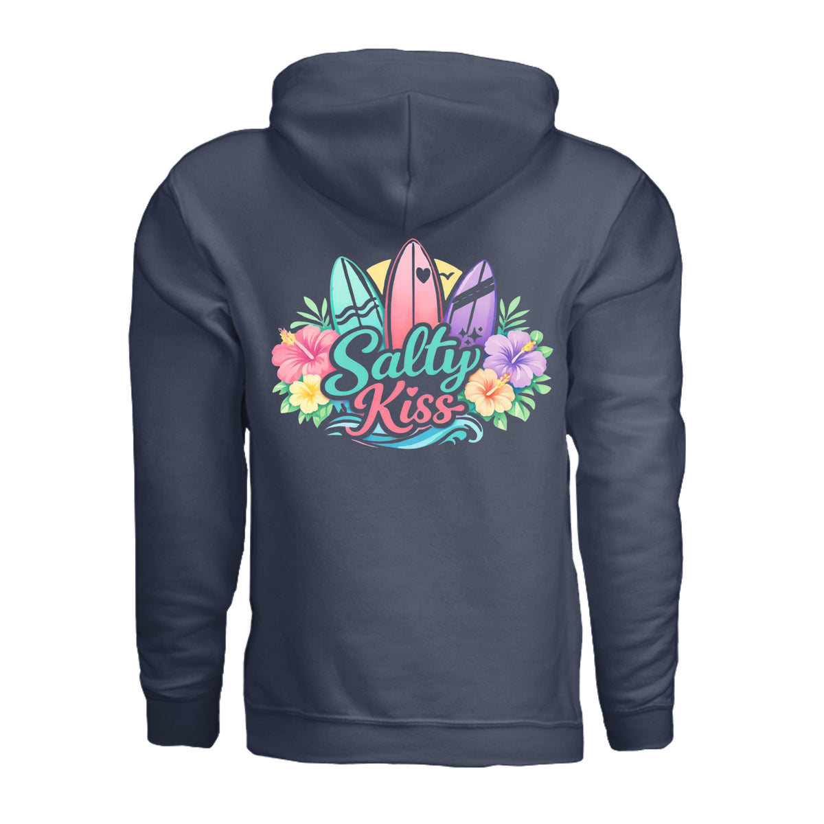 Women's Hoodie - Sunset Surf Bloom by Salty Kiss coastal apparel