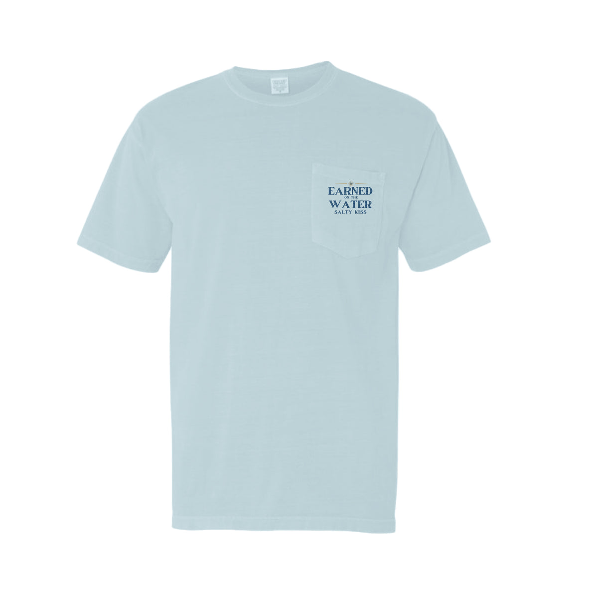 Men's Fishing Pocket Tee - Earned on the Water Yellowfin Tuna by Salty Kiss coastal apparel