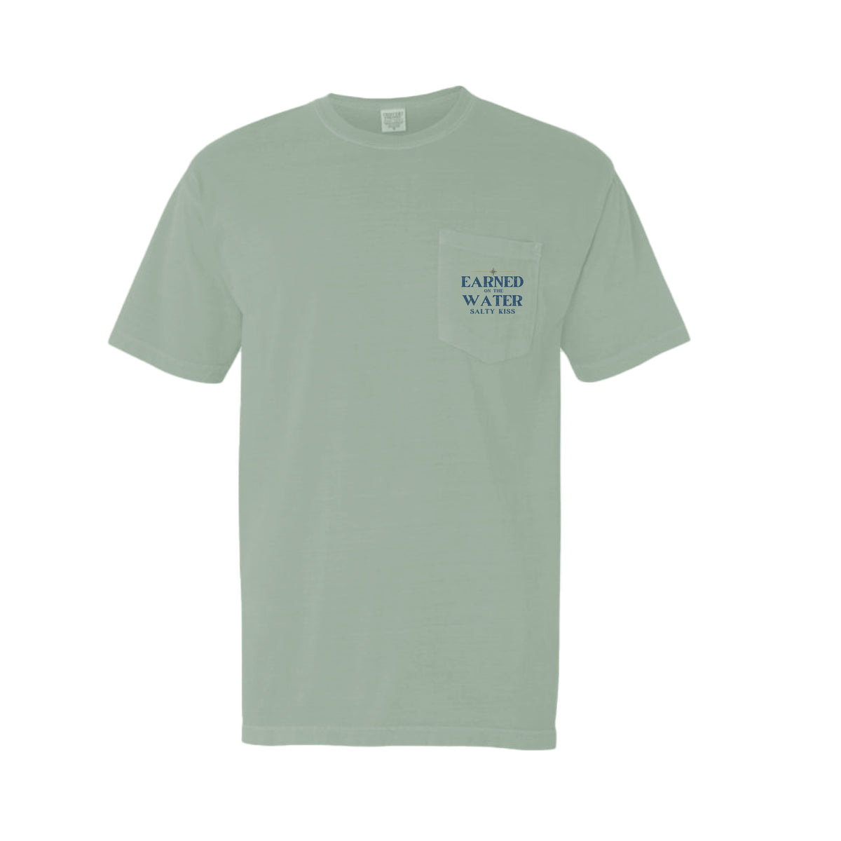 Men's Fishing Pocket Tee - Earned on the Water Grouper by Salty Kiss coastal apparel