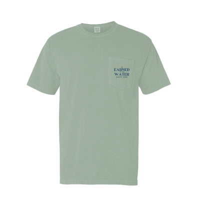 Men's Fishing Pocket Tee - Earned on the Water Grouper by Salty Kiss coastal apparel