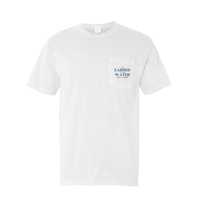 Men's Fishing Pocket Tee - Earned on the Water Grouper by Salty Kiss coastal apparel