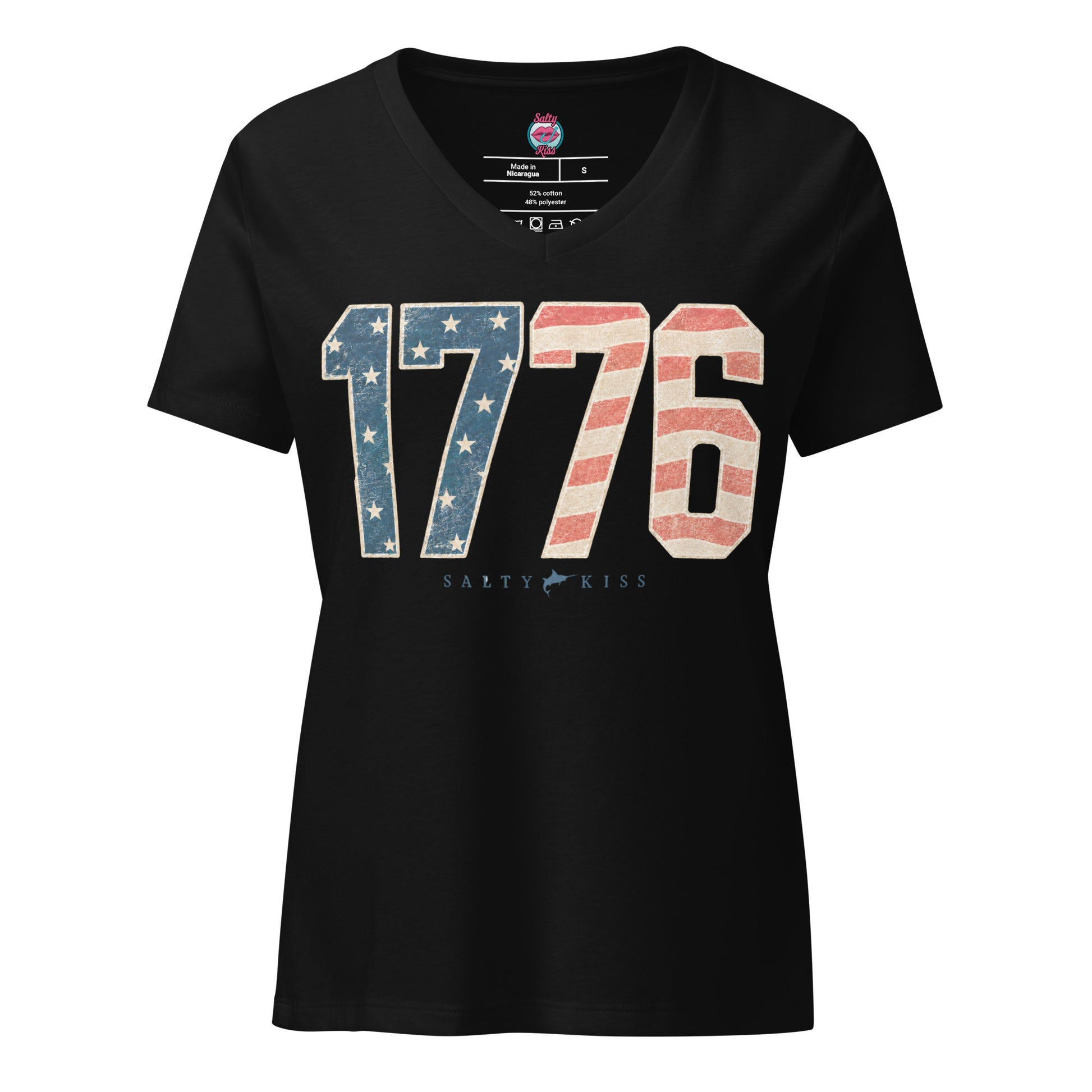 1776 Freedom Women's V-Neck Tee – America 250 Collection by Salty Kiss coastal apparel